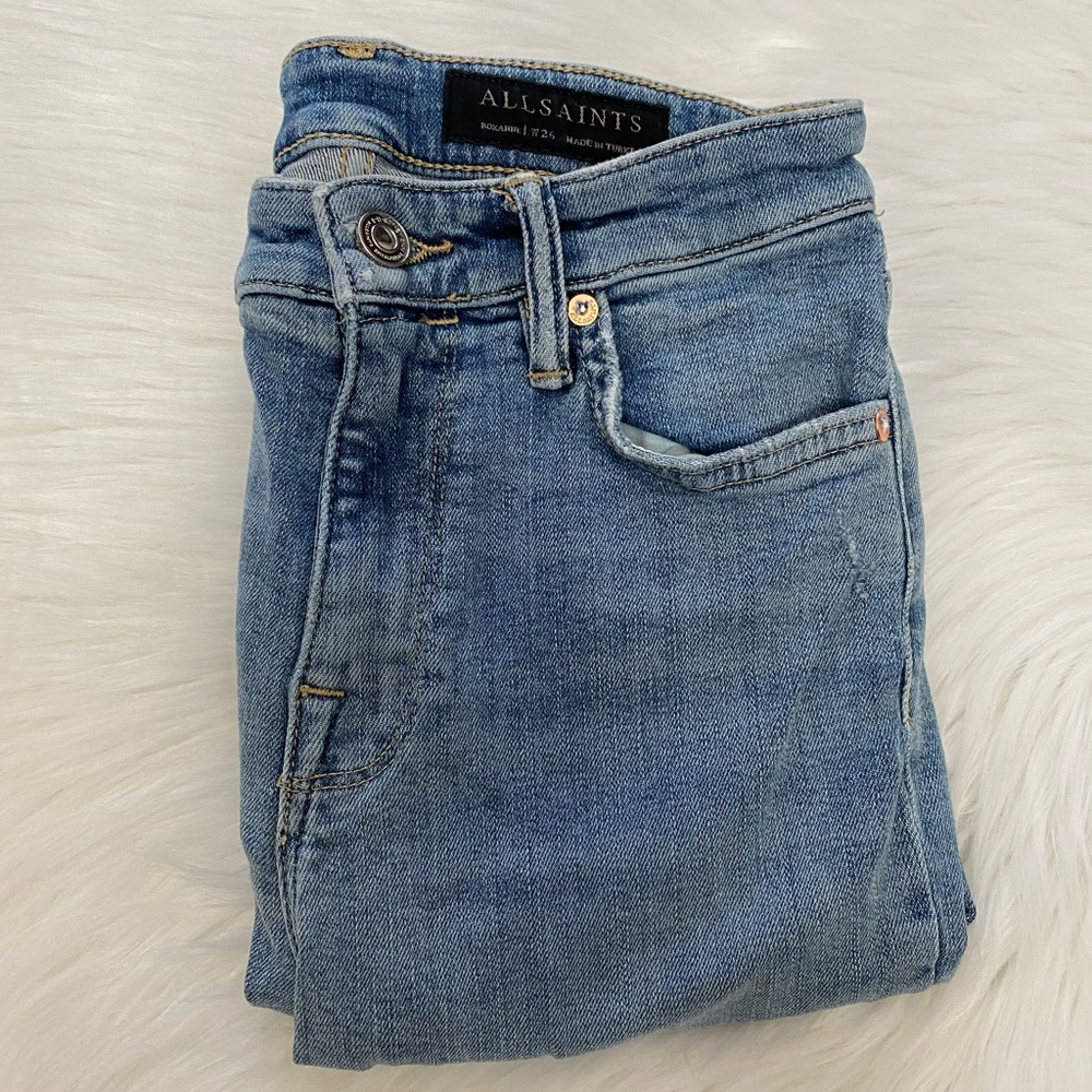 ALLSAINTS Roxanne Blue Jeans Sz 26